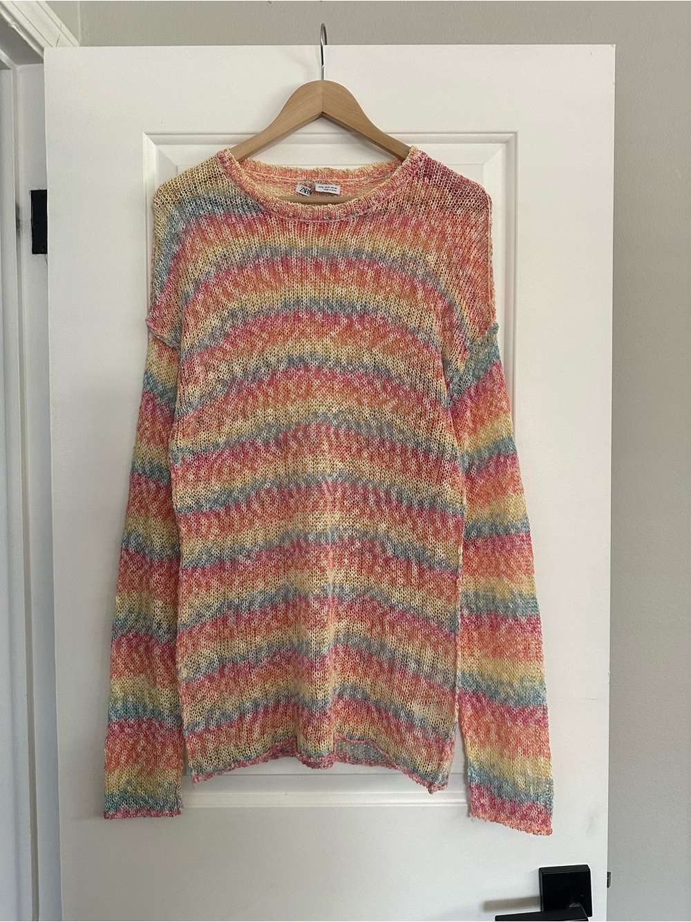 Zara Open Knit Cover Up Dress, Size Medium